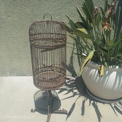 Bird Cage Stand Vintage Style