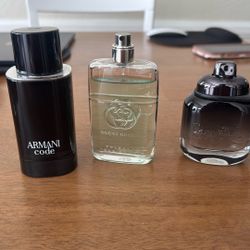 Gucci Guilty,Armani Code, And Coach