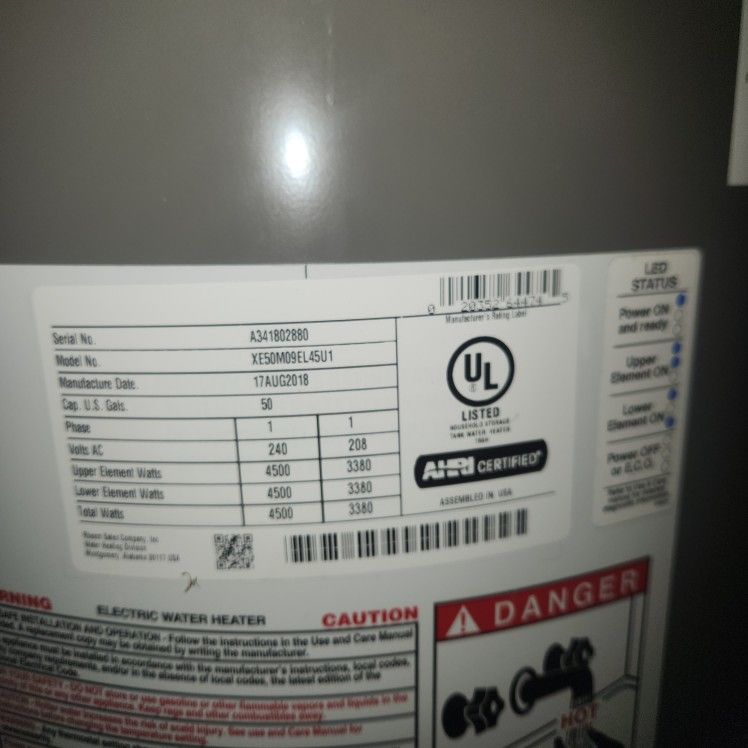 Rheem Performance Plus 50gal . for Sale in Jacksonville, FL - OfferUp
