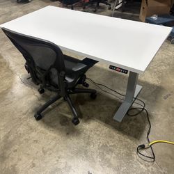 JRB Studio/ Herman Miller 60” Standing Desks! Electric Height Adjustable Sit Stand Desk! We Also Have Herman Miller Chairs And Monitor Arms!