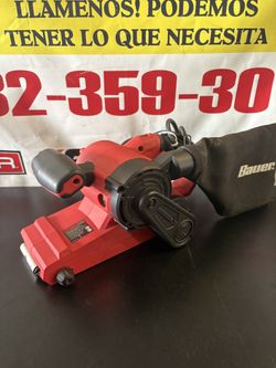 Bauer 3inx21in Variable Speed Belt Sander