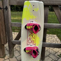 Ronix Wake Board w/Luxe Boots Size Up to 8.5 Girls Themed: $200
