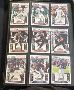 2024 Panini Contenders Football Complete Set Season Ticket #1-100