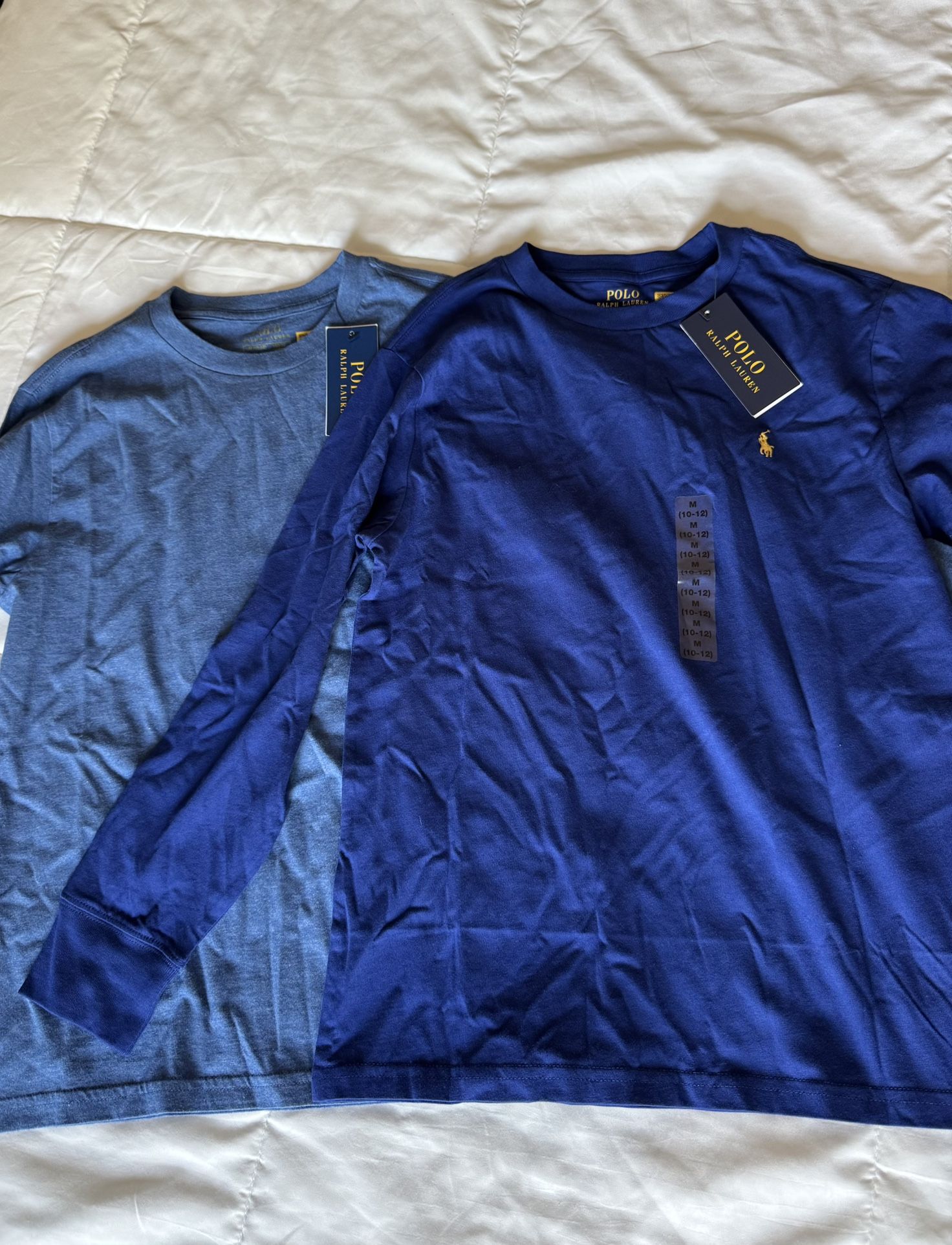 2 Ralph Lauren Boys Long Sleeve Shirts - Size 10/12 - $25