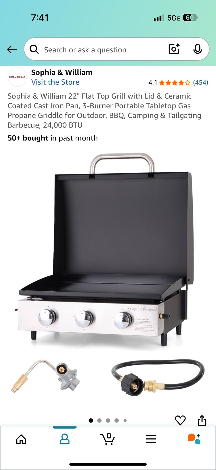 New 22" Flat Top Grill