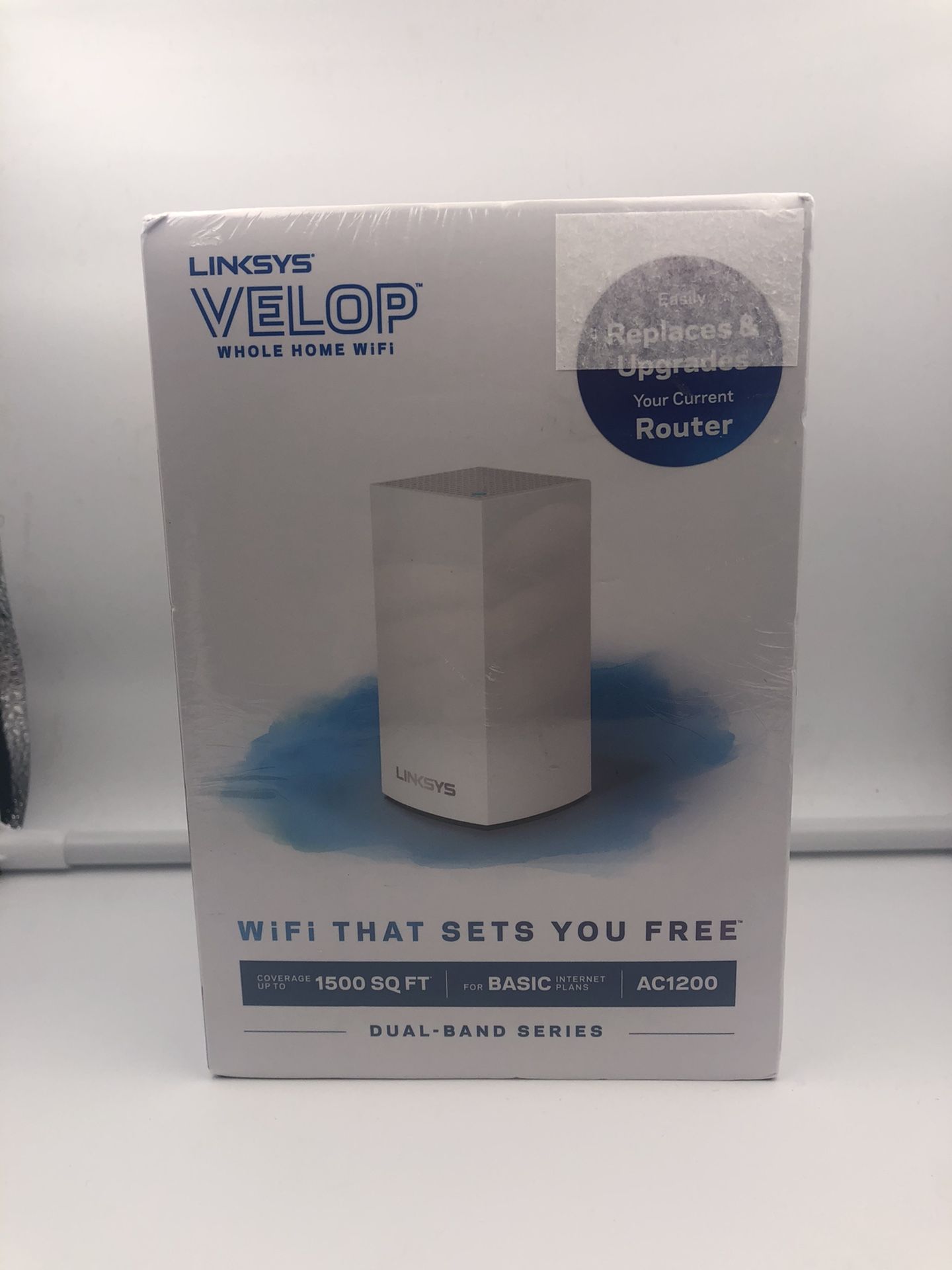 Brand new Linksys Velop Dual Band AC1200 Mesh WiFi System | 1 Pack | Expandable! | Coverage up to 1.500 Sq Ft | Router Replacement