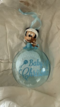 Mickey Mouse “Baby’s 1st Christmas” Ornament 