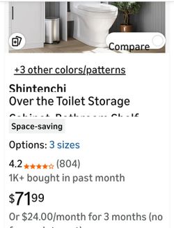 Over The Toilet Storage Cabinet
