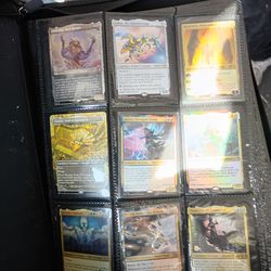 500+ Magic the gathering card binder. Creatures and lands