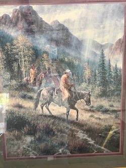 Cowboys in the rain , by  jack terry portrait