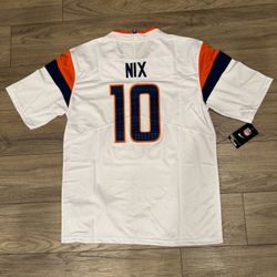Men’s Denver Broncos Bo Nix White Stitched Jersey, S to 3xl