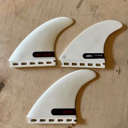 JS Hydro Glass MFC Surfboard Fins, Large, Thruster