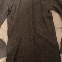 Polo Ralph Lauren Sleepwear Shirt Size M Grey & Blue