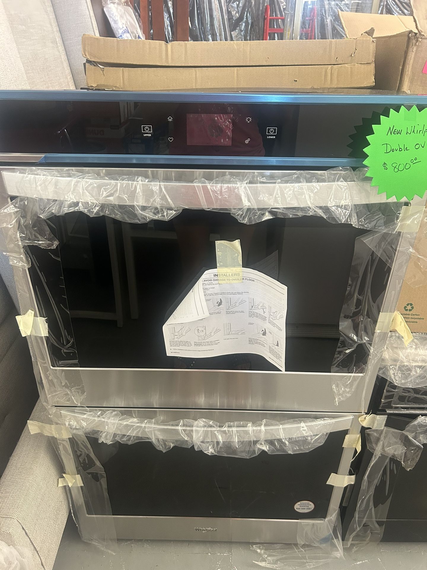 Whirlpool Double Oven Wall Unit New