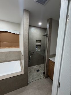 Shower glass door