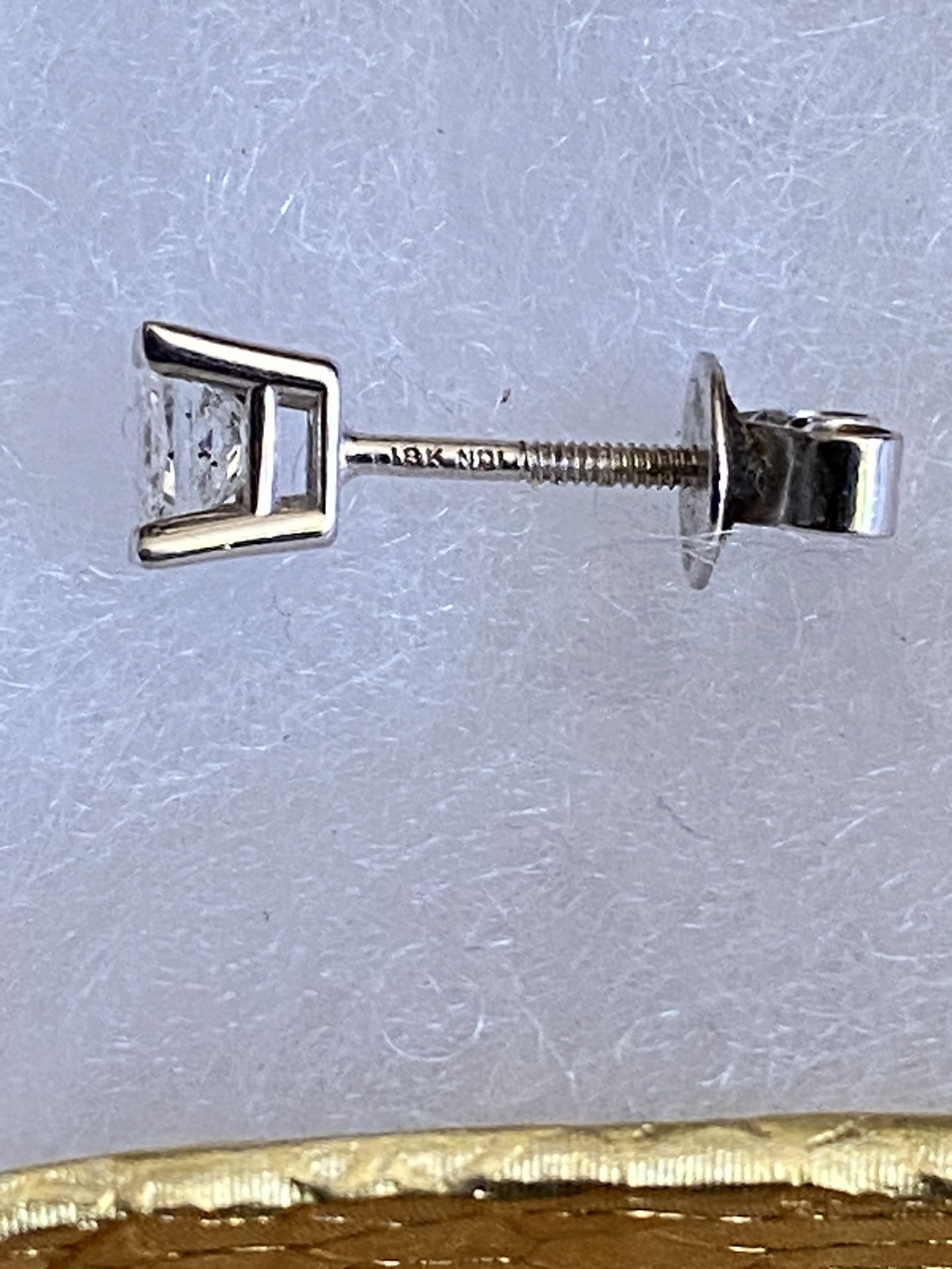 Diamond /White Gold Stud Earrings Set