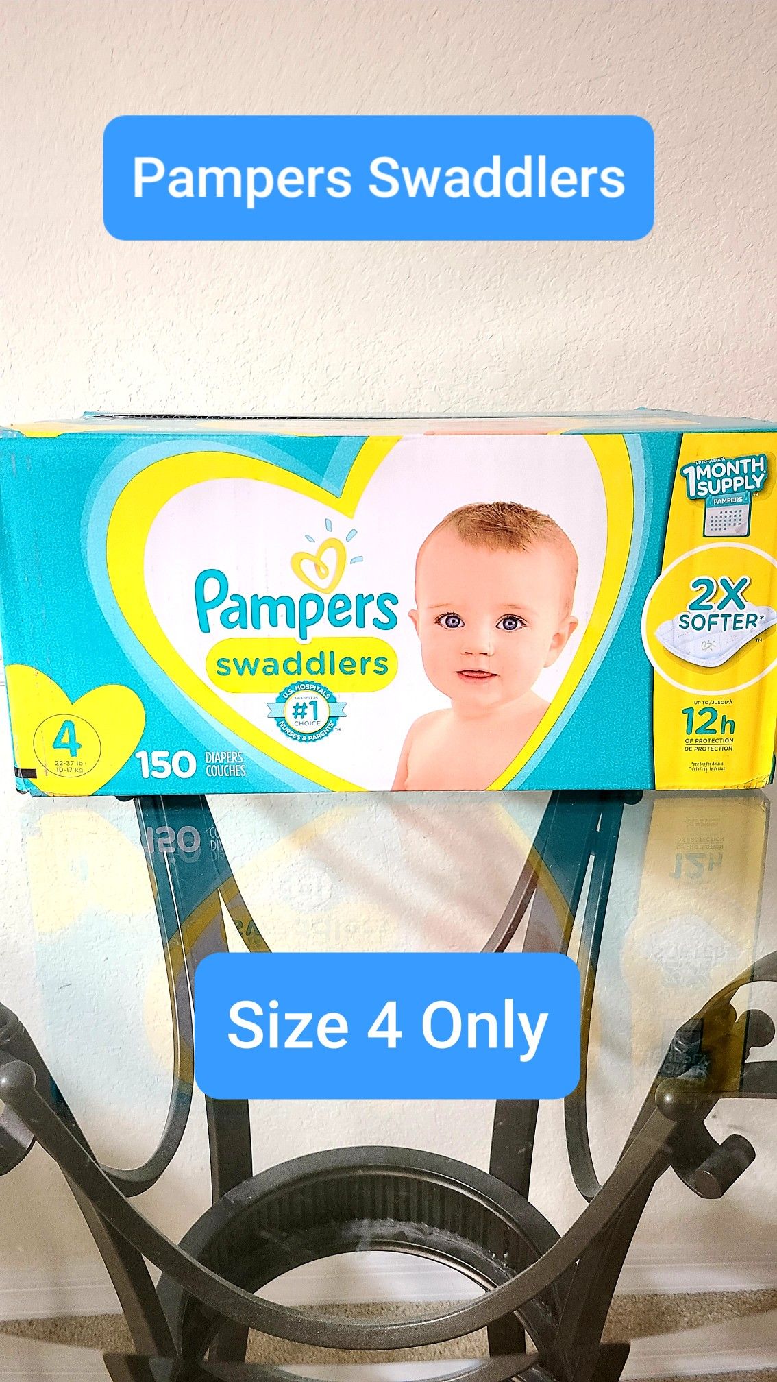 ( Please Read Description ) Pampers Swaddlers Size 4