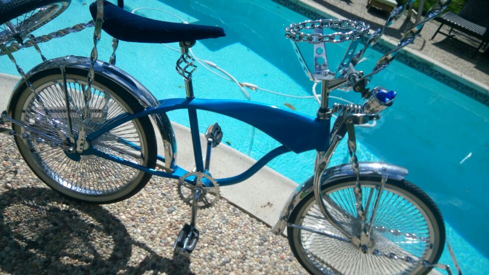 LOWRIDER CANDY blue Twisted third wheel kit Twisted bumper