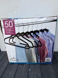 Velvet non‑slip hangers