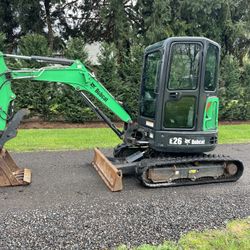2019 Bobcat E26 Excavator - Full Cab - 1,515 Hours - 6.5K Weight
