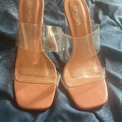 Clear Heels Size 8 1/2 