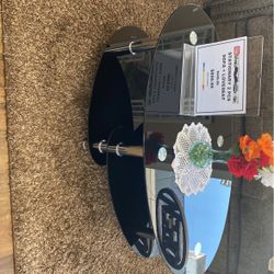 Black Coffee Table W/ 2 Small Tables Only