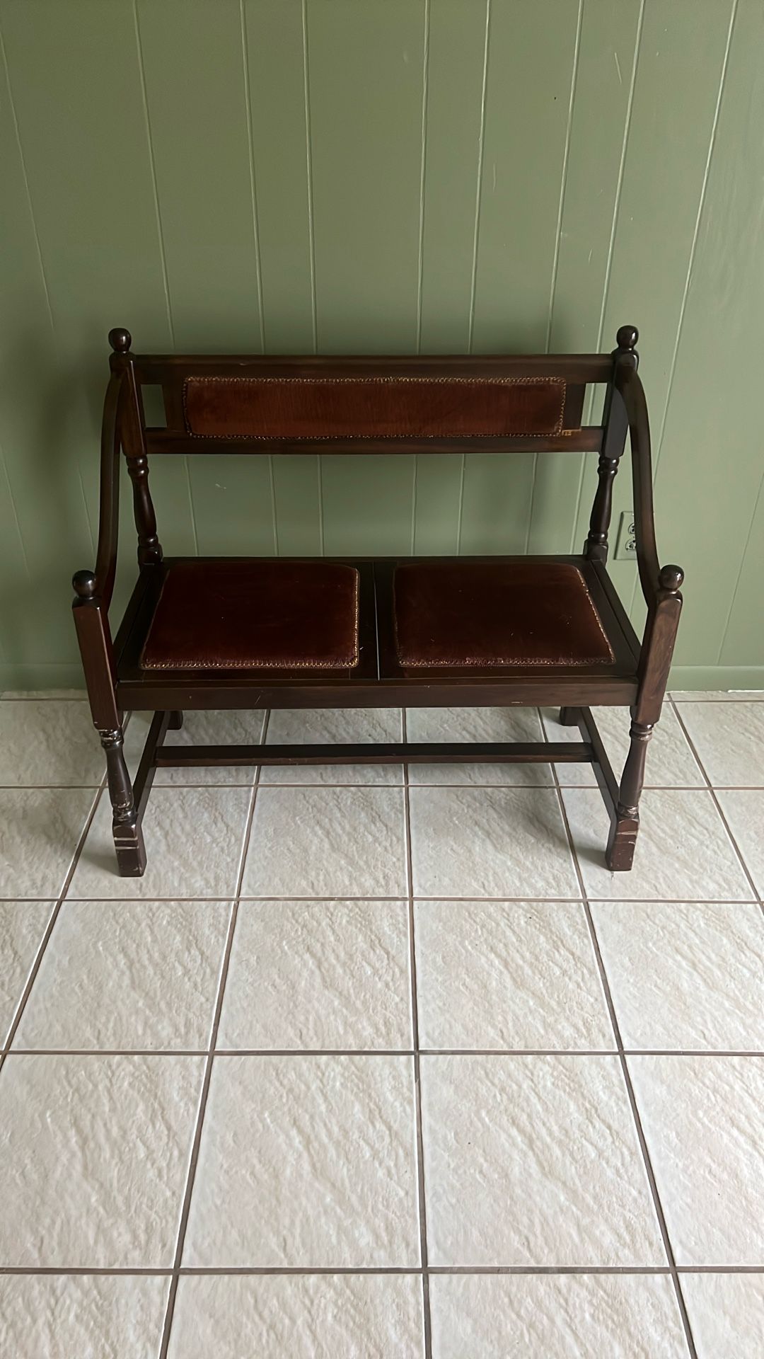 Wooden 2 Seater Bench