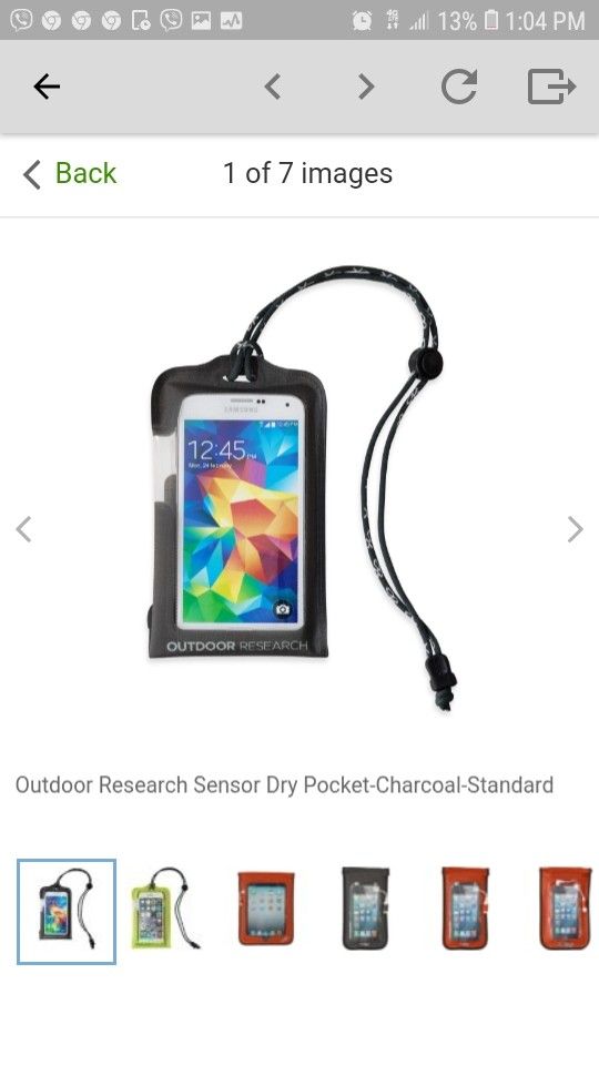 Sensor dry pocket for phone