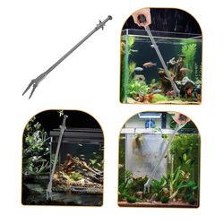 Long Aquarium Tongs - 20 Inch Plastic Tweezers for Easy Plant Maintenance and Fish Feeding - Ideal Aquarium Grabber Tool for Freshwater and Saltwater 
