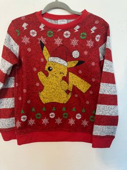 Pokémon Pikachu Holiday Christmas Sweatshir...