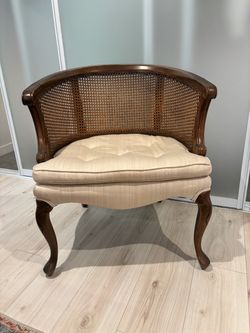 French Provincial Cane Back Accent Chair