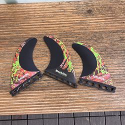 Futures Black Stix F4 Tri Fins Surfing 