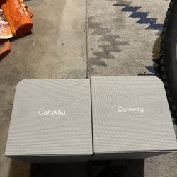 Two Caraway Cookingware Storage Bins