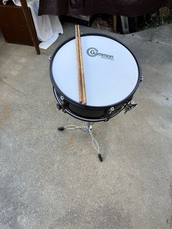Gammon Percussion Snare Drum with Stand and Sticks