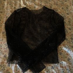 Windsor Mesh With Rhinestone Shirt