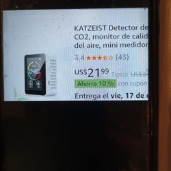 Air Detector.   Detector De Dióxido De Carbono