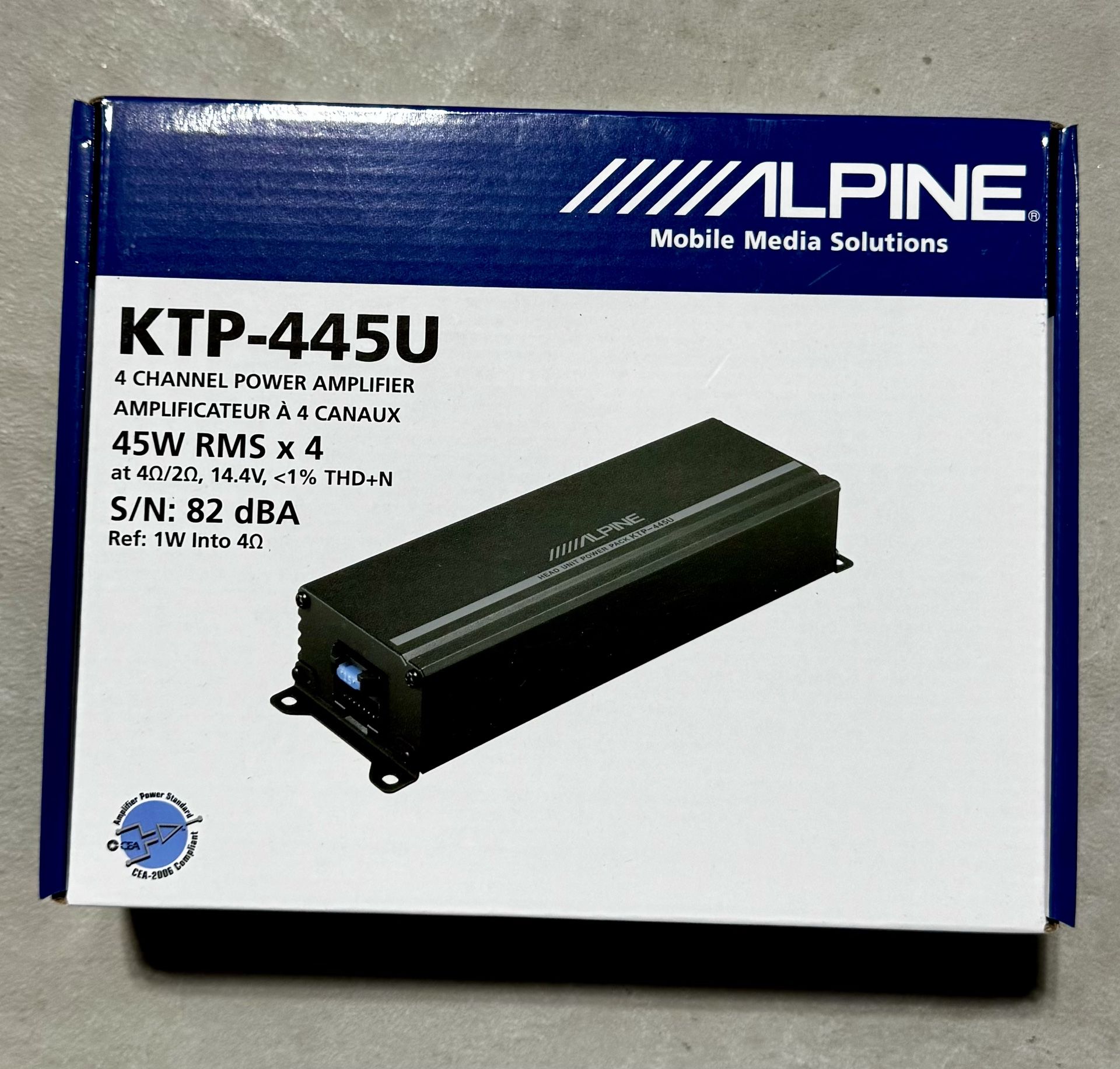 Alpine Car Amplifier KTP-445U Power Pack