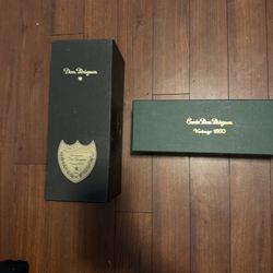 Dom Pérignon Vintage Champagne Bottles with Original Boxes — 1990 & 2010