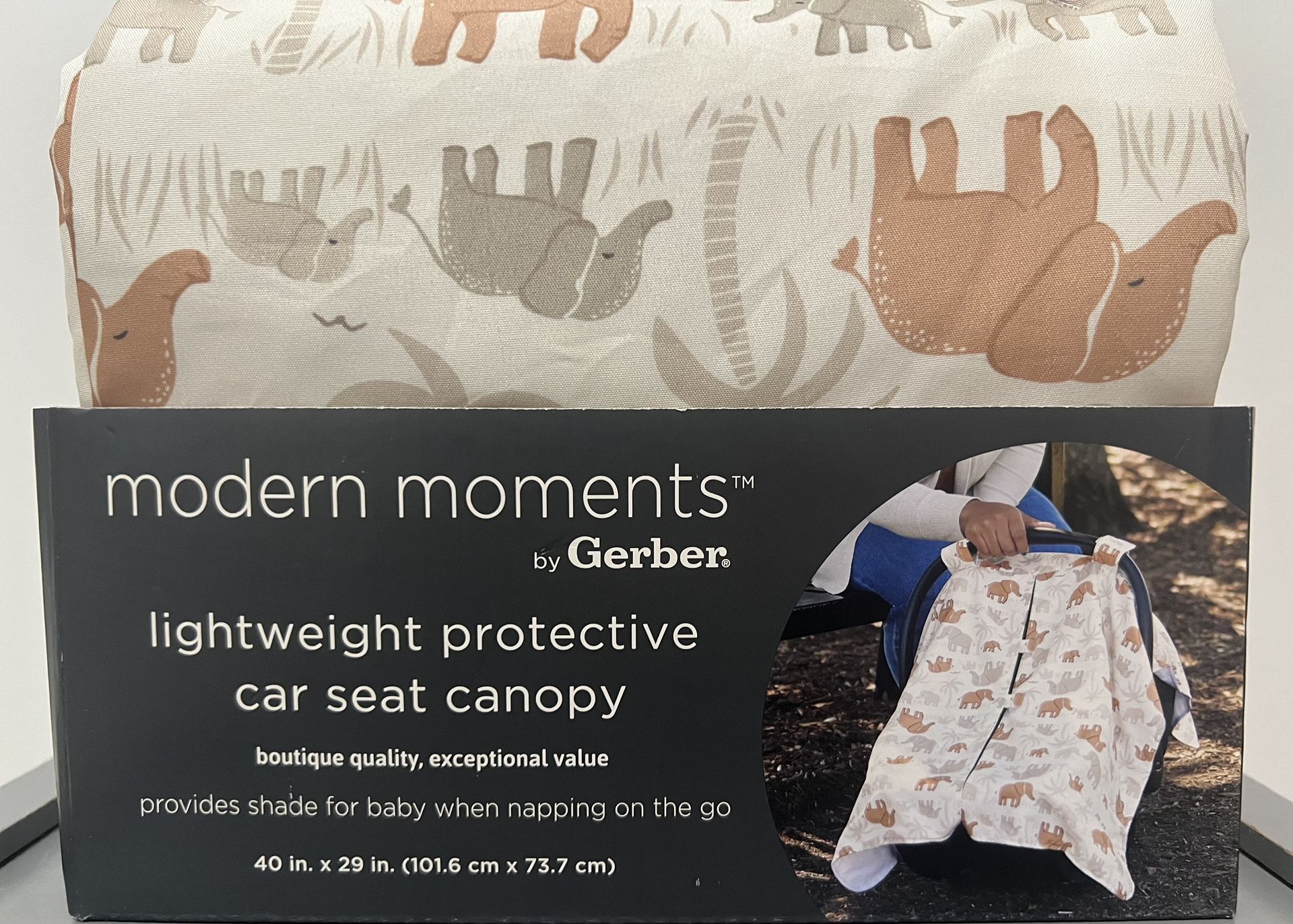 Infant Car Seat Canopy Cover, Ivory