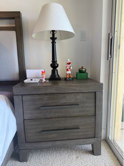 Nightstand and lamp
