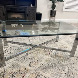 Large Glass Center/coffee Table 
