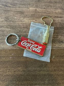 (2) vintage Coca-Cola key chains