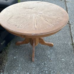 Brown Round Table 