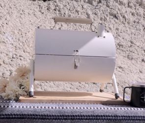 New White Outdoor BBQ Grill for camping portable stove grilled wood/charcoal