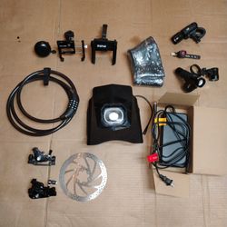 Ebike Electric Bike Parts E-bike Part Tube Battery Charger Led Light Brakes 