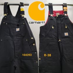 New CARHARTT Duck Canvas Insulated Bib Overalls: Multiple Sizes Available *See Description 