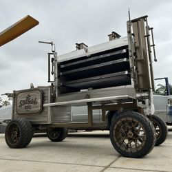 SMOKER, HORIZONTAL SMOKER, FIRE BOX, HEAVY DUTY SMOKER, BBQ, GRILLS, SANTA MARIAS, BARBECUE 