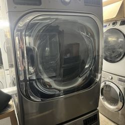 LG Jumbo Size Washer And Dryer Front Load Stainless Steel 
