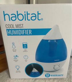 Habitat Cool Mist Ultrasonic Humidifier with 2.5L Tank Bedroom LED Light -