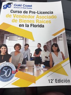 Curso de Pre-Licencia de Vendedor Asociado de Bienes Raises en la Florida